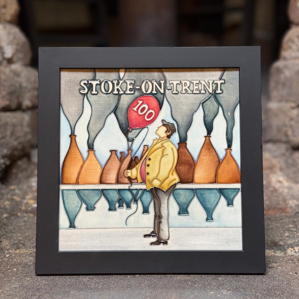 Stoke-on-Trent 100 - Vase & Plaque